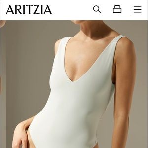 Aritzia Babaton Contour V-Neck Bodysuit